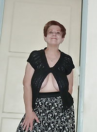 Beautiful Redheaded Granny with Big Tits